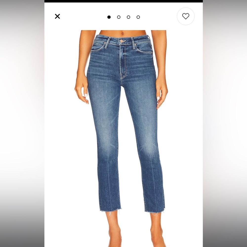 NWOT The Mid Rise Dazzler Ankle Fray in Opposites Attract